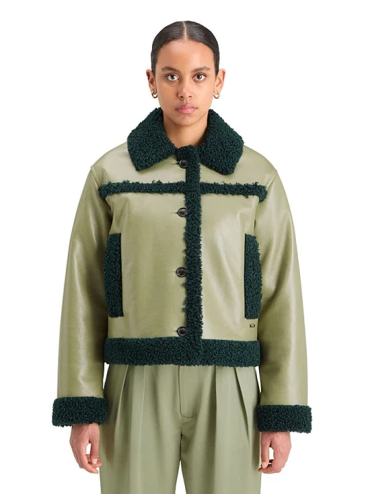 Zdjęcie produktu Scotch & Soda Kurtka koszulowa w kolorze oliwkowo-czarnym rozmiar: L