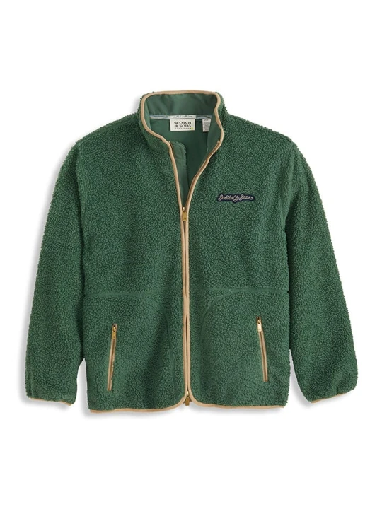 Zdjęcie produktu Scotch & Soda Kurtka polarowa w kolorze khaki rozmiar: L