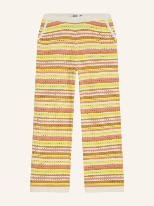 Zdjęcie produktu Scotch & Soda Spodnie Z Dzianiny Z Błyszczącą Przędzą gelb żółty