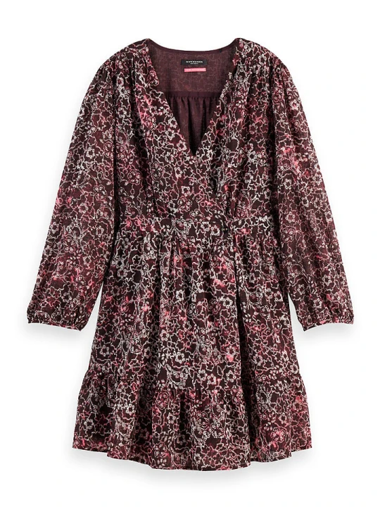 Zdjęcie produktu Scotch & Soda Sukienka w kolorze bordowo-białym rozmiar: 38