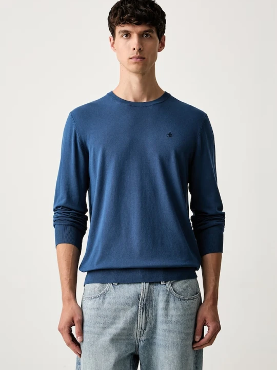 Zdjęcie produktu Scotch & Soda sweter męski z wiskozą niebieski