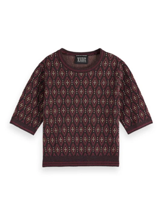 Zdjęcie produktu Scotch & Soda Sweter w kolorze bordowym rozmiar: S