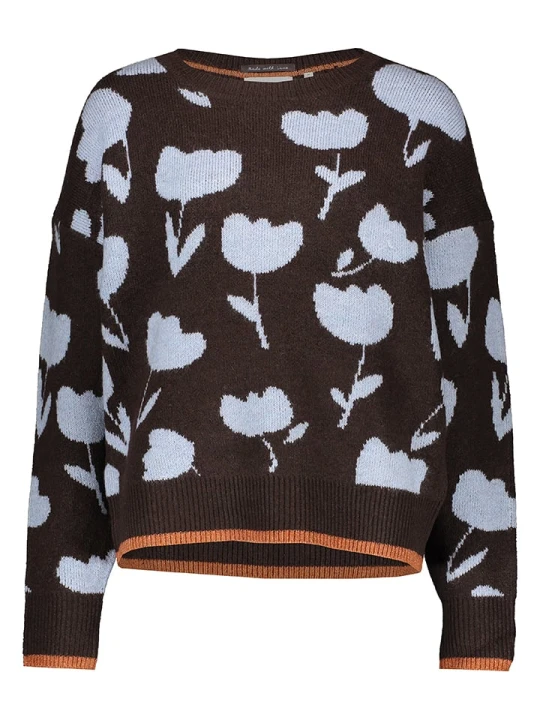 Zdjęcie produktu Scotch & Soda Sweter w kolorze brązowo-błękitnym rozmiar: XL