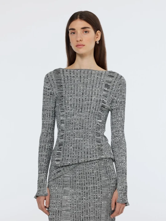Zdjęcie produktu Scotch & Soda Sweter w kolorze czarno-białym rozmiar: M