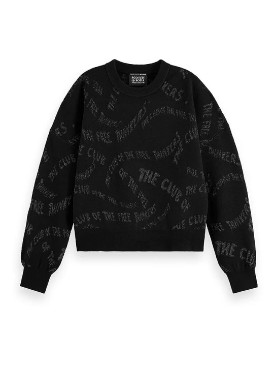 Zdjęcie produktu Scotch & Soda Sweter w kolorze czarnym rozmiar: S