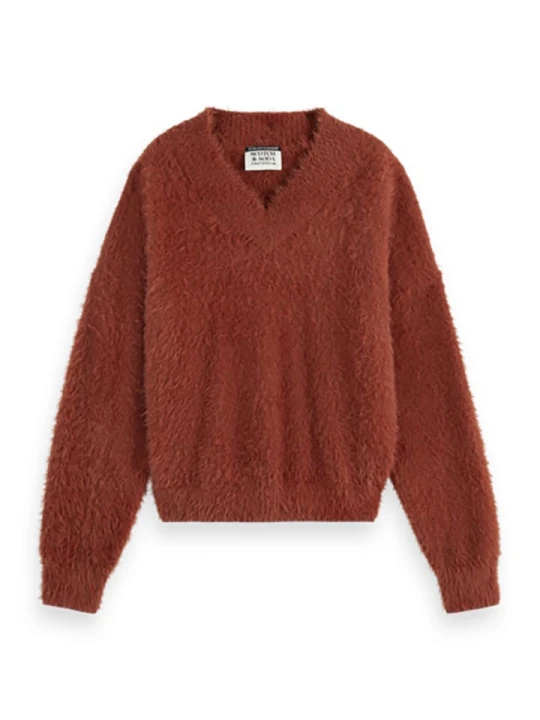 Zdjęcie produktu Scotch & Soda Sweter w kolorze czerwonym rozmiar: S