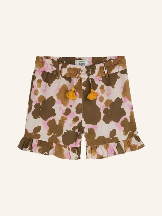 Zdjęcie produktu Scotch & Soda Szorty Z Falbanami I Sznurkami braun
