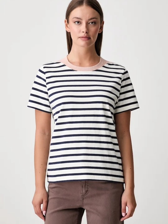 Zdjęcie produktu Scotch & Soda T-shirt damski bawełniany granatowy