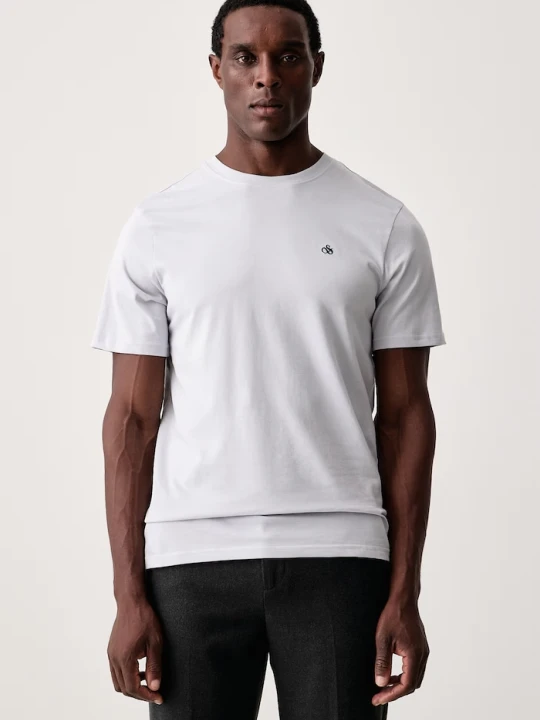 Zdjęcie produktu Scotch & Soda T-shirt męski bawełniany szary