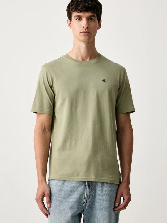 Zdjęcie produktu Scotch & Soda T-shirt męski bawełniany zielony