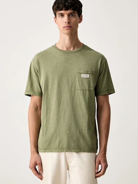 Zdjęcie produktu Scotch & Soda T-shirt męski bawełniany zielony