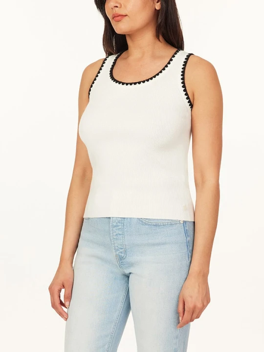 Zdjęcie produktu Scotch & Soda Top w kolorze biało-czarnym rozmiar: XS