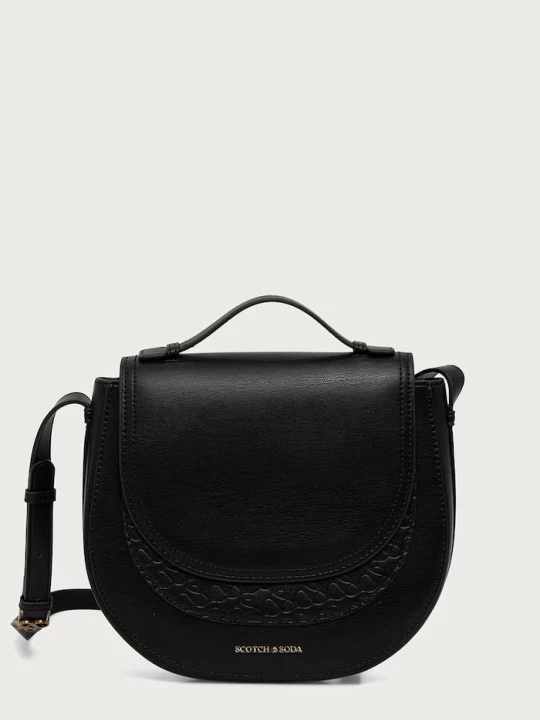 Zdjęcie produktu Scotch & Soda torebka crossbody damska z imitacji skóry czarny
