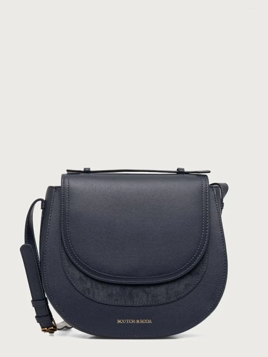 Zdjęcie produktu Scotch & Soda torebka crossbody damska z imitacji skóry granatowy