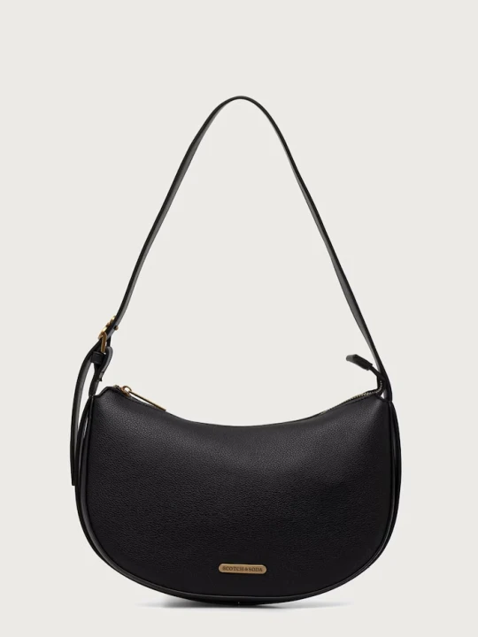 Zdjęcie produktu Scotch & Soda torebka hobo damska z imitacji zamszu czarny