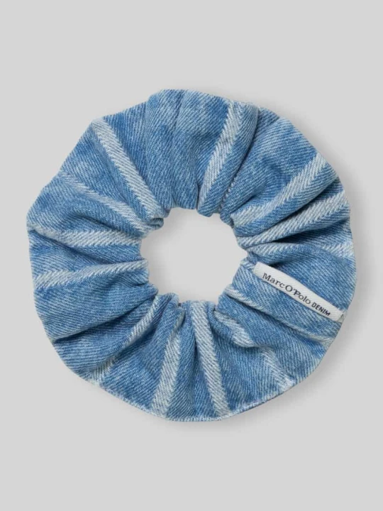 Zdjęcie produktu Scrunchie z czystej bawełny - Special Drop Marc O'Polo Jeansowy niebieski