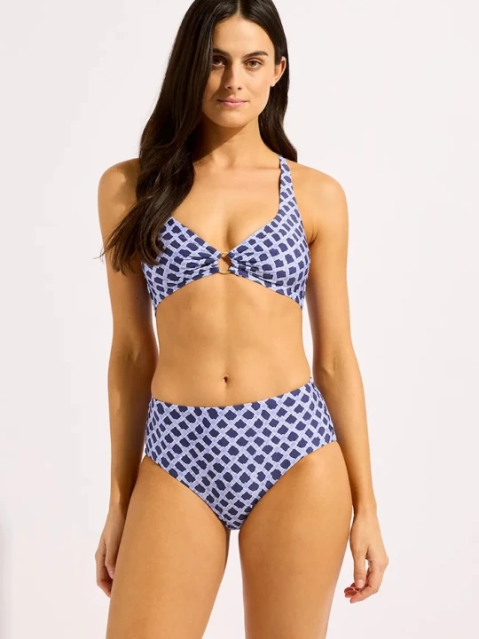 Zdjęcie produktu Seafolly biustonosz kąpielowy damski Multi Fit Longline Tri granatowy