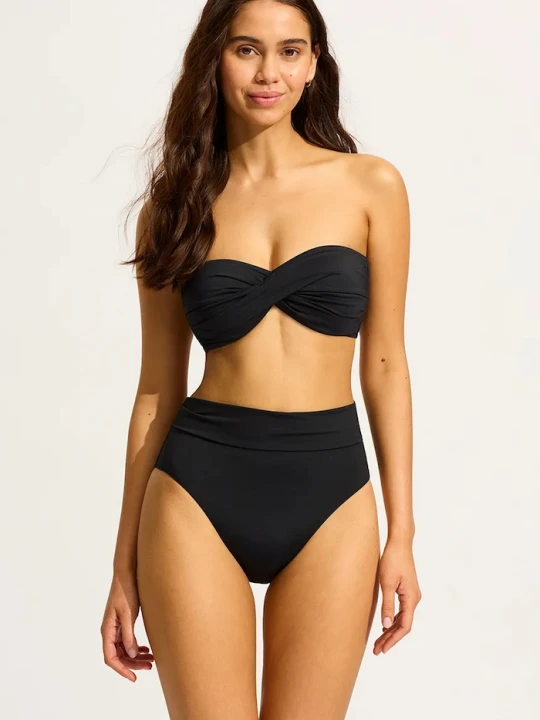 Zdjęcie produktu Seafolly biustonosz kąpielowy damski Twist czarny