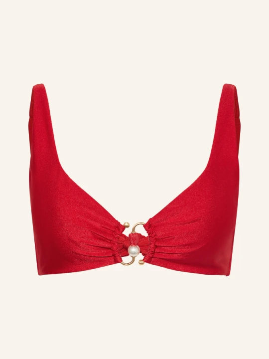 Zdjęcie produktu Seafolly Bralette Bikini Palermo Z Ozdobnymi Perełkami rot CZERWONY