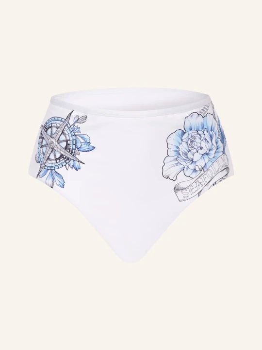 Zdjęcie produktu Seafolly Dół Od Bikini Z Wysokim Stanem Ahoy weiss biały