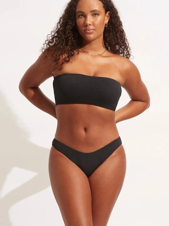 Zdjęcie produktu Seafolly figi kąpielowe damskie High Cut Pant czarny