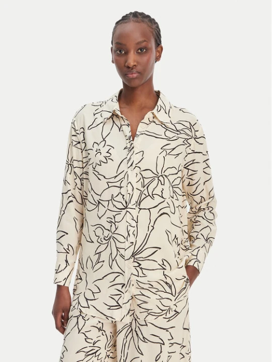 Zdjęcie produktu Seafolly Koszula Hothouse Flowers 55648-TO Écru Relaxed Fit Kremowy