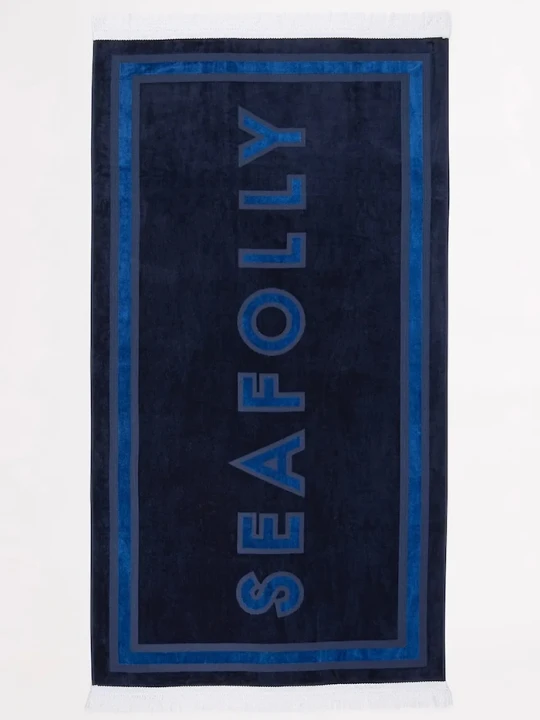 Zdjęcie produktu Seafolly ręcznik kąpielowy bawełniany Summer Solstice granatowy