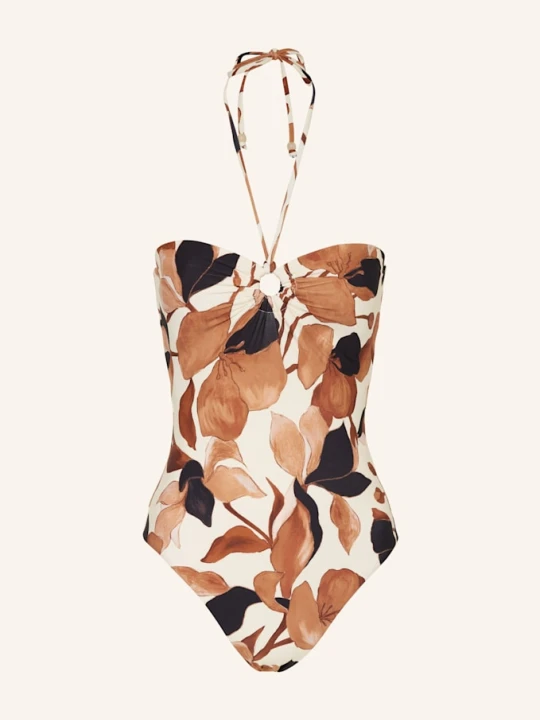 Zdjęcie produktu Seafolly Strój Kąpielowy Bandeau Secret Garden schwarz czarny