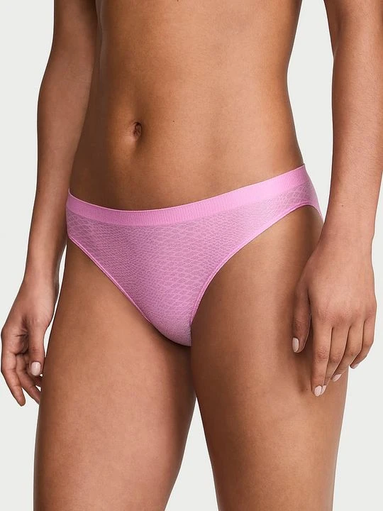Zdjęcie produktu Seamless Majtki bezszwowe Seamless Bikini Victoria's Secret Różowy