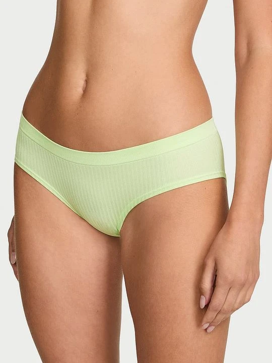 Zdjęcie produktu Seamless Majtki Seamless Sheer Rib Hiphugger Victoria's Secret Zielony