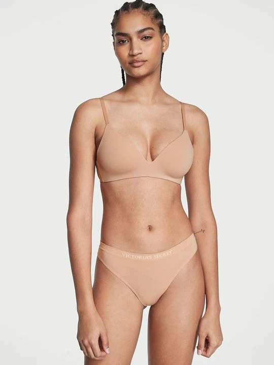 Zdjęcie produktu Seamless Stringi bezszwowe Seamless Victoria's Secret Beżowy