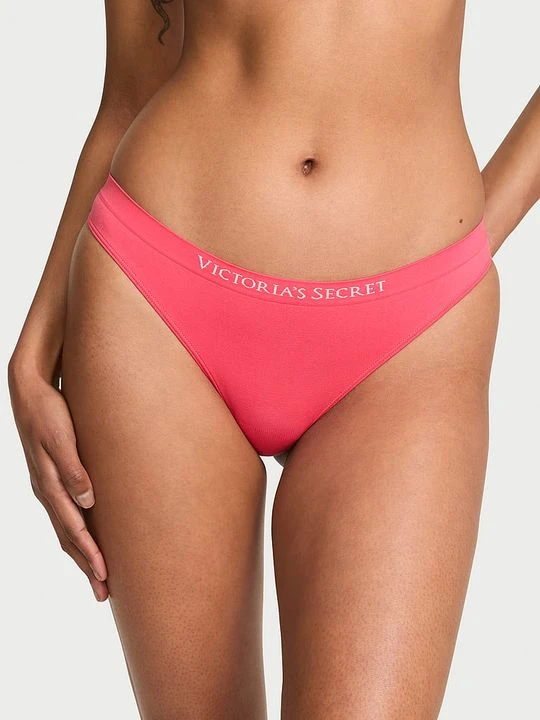 Zdjęcie produktu Seamless Stringi bezszwowe Seamless Victoria's Secret Czerwony