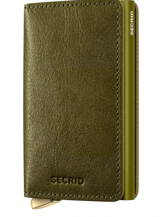 Zdjęcie produktu Secrid portfel skórzany BASCO zielony