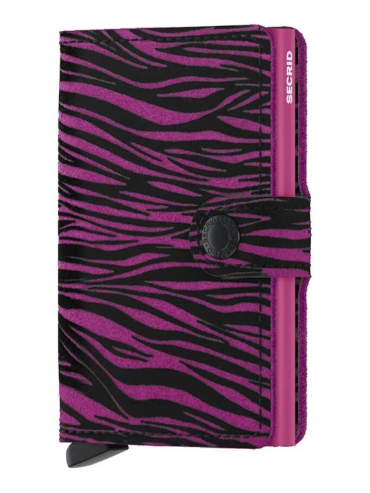 Zdjęcie produktu Secrid portfel skórzany Miniwallet Zebra Fuchsia różowy