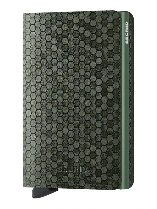 Zdjęcie produktu Secrid portfel skórzany Slimwallet Hexagon Green