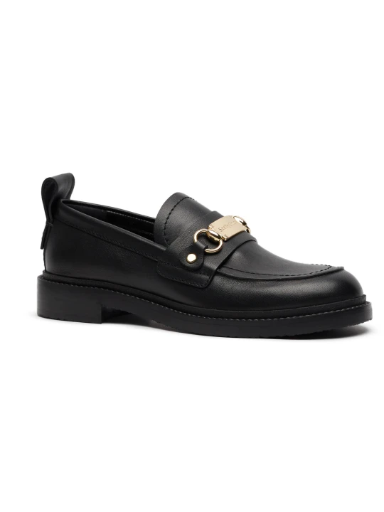 Zdjęcie produktu See By Chloé Skórzane loafersy czarny