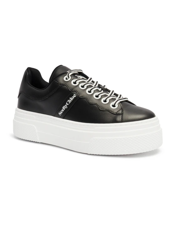 Zdjęcie produktu See By Chloé Skórzane sneakersy czarny