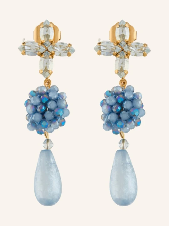 Zdjęcie produktu Seenberg Kolczyki blau beżowy