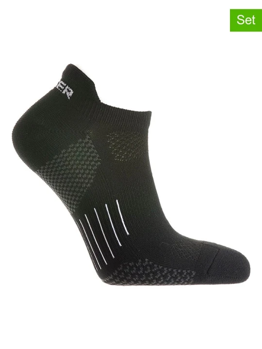 Zdjęcie produktu Seger Skarpety (3 pary) "Running Sneakers Short Coolmax" w kolorze czarnym rozmiar: 37-39