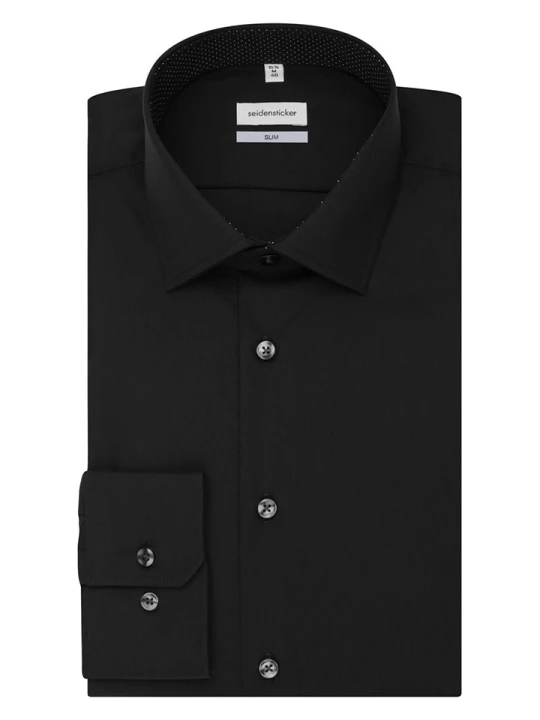 Zdjęcie produktu Seidensticker Koszula - Slim fit - w kolorze czarnym rozmiar: 37