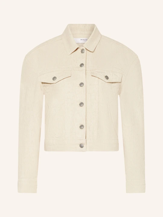 Zdjęcie produktu Selected Kurtka Jeansowa beige