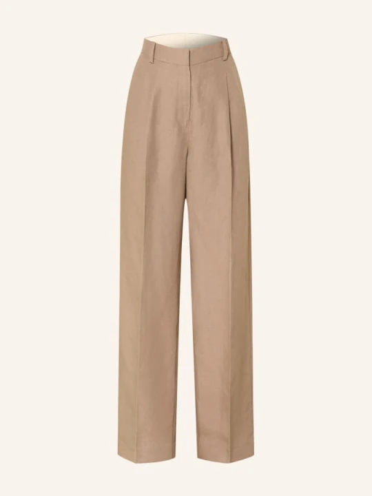 Zdjęcie produktu Selected Spodnie Z Lnu beige