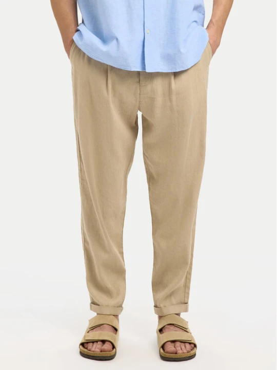 Zdjęcie produktu Selected Homme Chinosy 16092732 Beżowy Relaxed Fit