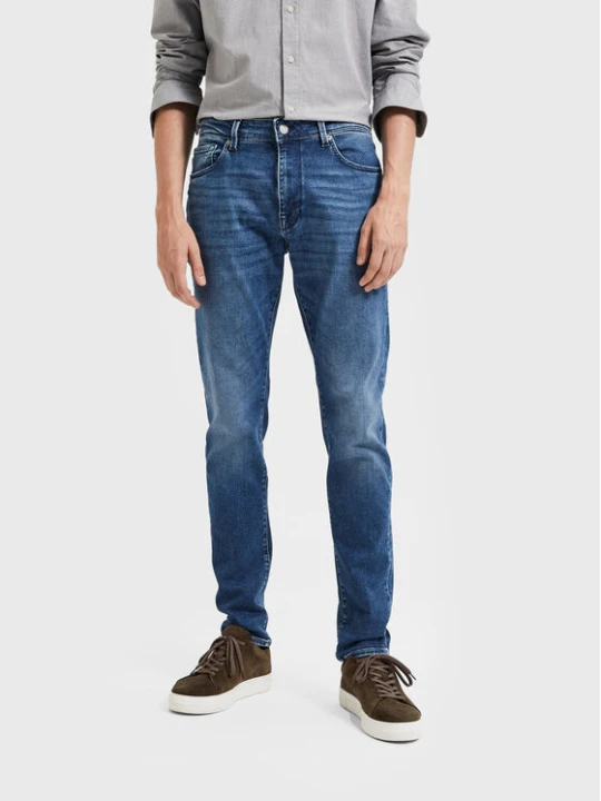 Zdjęcie produktu Selected Homme Jeansy Leon 16087777 Niebieski Slim Fit