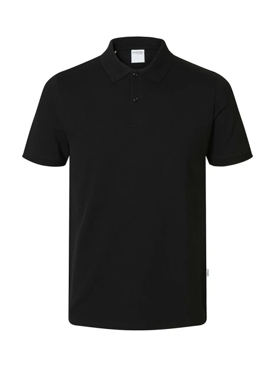 Zdjęcie produktu SELECTED HOMME Koszulka polo "Atlas" w kolorze czarnym rozmiar: XL