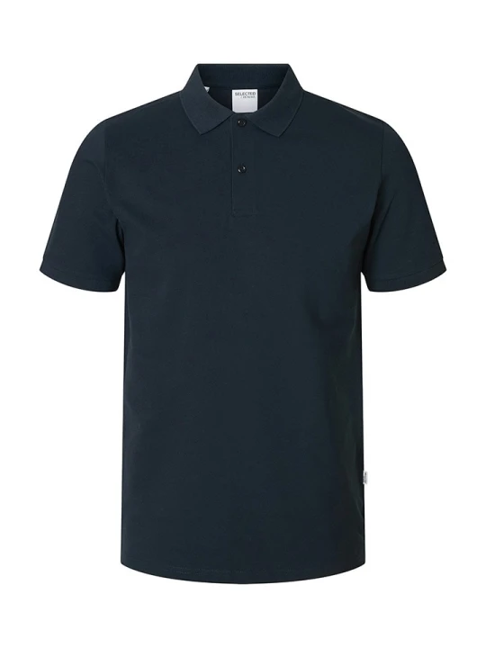 Zdjęcie produktu SELECTED HOMME Koszulka polo "Atlas" w kolorze granatowym rozmiar: L