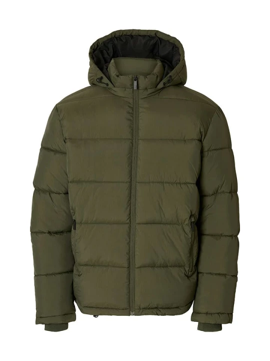 Zdjęcie produktu SELECTED HOMME Kurtka zimowa "Cooper" w kolorze ciemnozielonym rozmiar: L