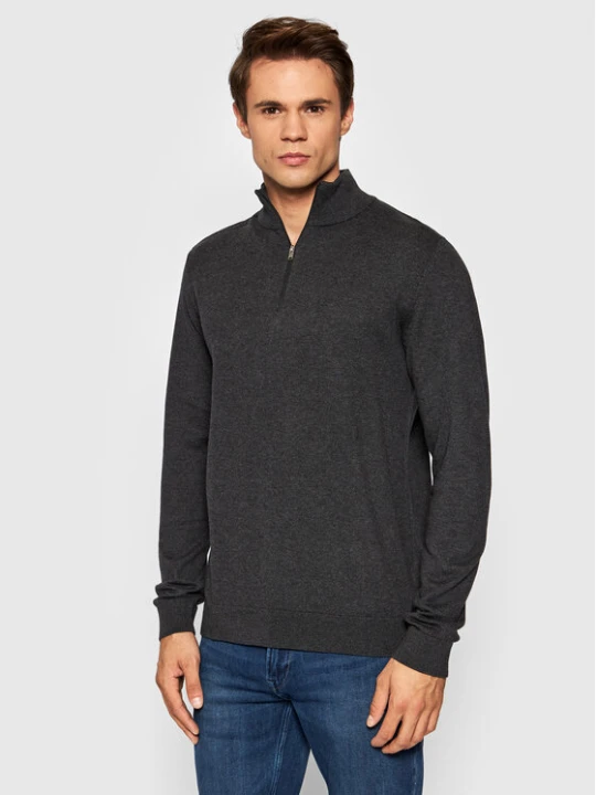 Zdjęcie produktu Selected Homme Sweter Berg 16074687 Szary Regular Fit