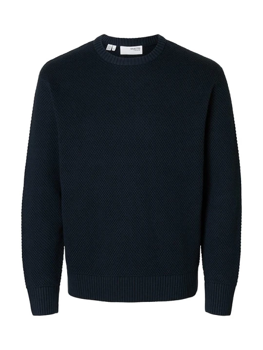 Zdjęcie produktu SELECTED HOMME Sweter "Henny" w kolorze granatowym rozmiar: M