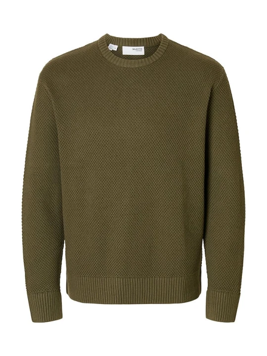 Zdjęcie produktu SELECTED HOMME Sweter "Henny" w kolorze khaki rozmiar: L